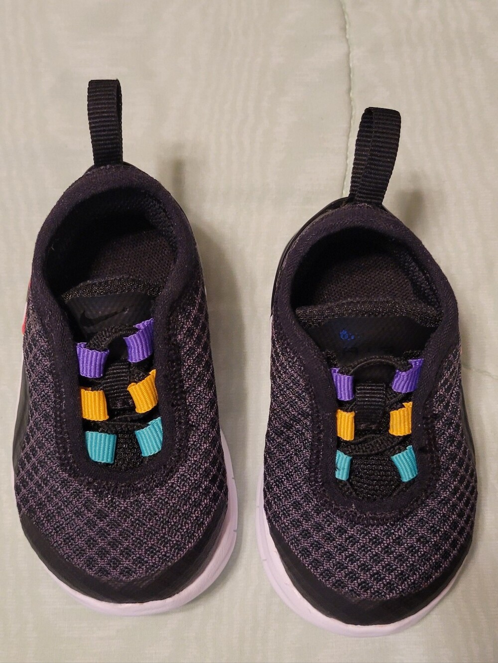 Nike Air Slip-On Toddler Sneakers Black/White US 3C AQ2744-009